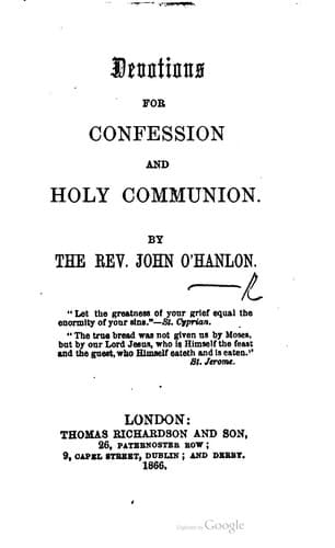 Tapa de Devotions For Confession And Holy Communion