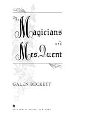 Tapa de The magicians and Mrs. Quent