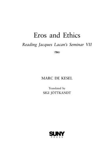 Tapa de Eros and ethics