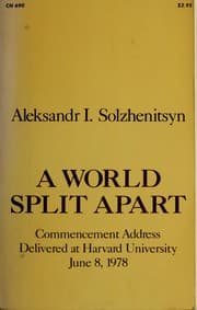 Tapa de A world split apart