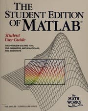 Tapa de The Student edition of MATLAB