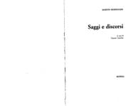Tapa de Saggi e discorsi
