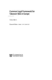 Tapa de Common legal framework for takeover bids in Europe