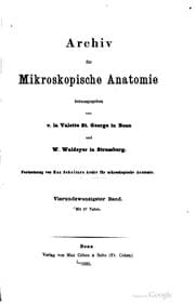 Tapa de Archiv für mikroskopische Anatomie
