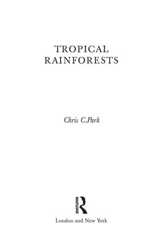Tapa de Tropical rainforests