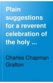 Tapa de Plain suggestions for a reverent celebration of the Holy Communion