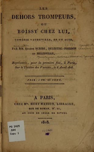 Tapa de Les dehors trompeurs