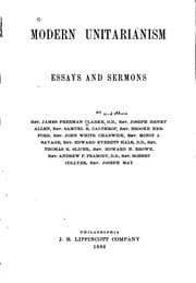 Tapa de Modern Unitarianism: Essays and Sermons