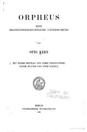 Tapa de Orpheus