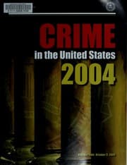 Tapa de Crime in the United States, 2004