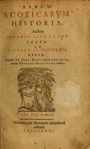 Tapa de Rerum Scoticarum historia