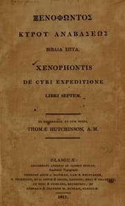 Tapa de Xenophontos Kyrou anabaseos biblia hepta