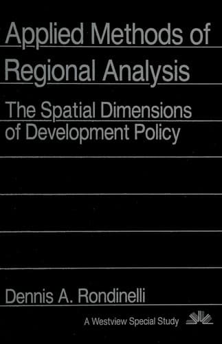 Tapa de Applied methods of regional analysis