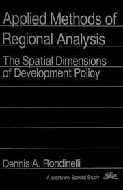 Tapa de Applied methods of regional analysis