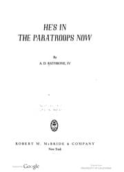 Tapa de He's in the paratroops now