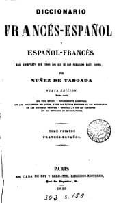 Tapa de Diccionario Francés-Español y Español-Francés