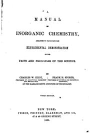 Tapa de A Manual of inorganic chemistry: Arranged to Facilitate the Experimental Demonstration of the ..
