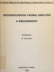 Tapa de Archaeological faunal analysis