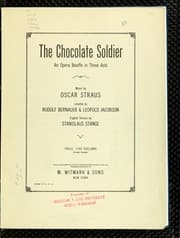 Tapa de The chocolate soldier