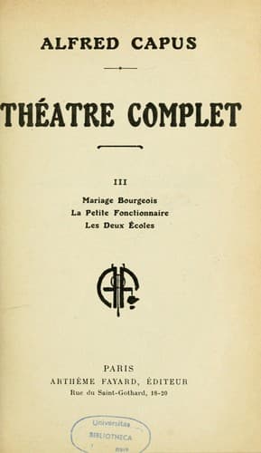 Tapa de Théâtre complet