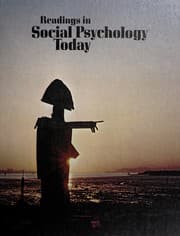 Tapa de Readings in social psychology today