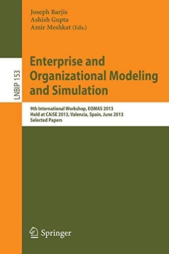 Tapa de Enterprise and Organizational Modeling and Simulation