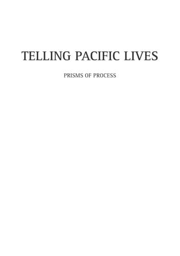 Tapa de Telling Pacific lives