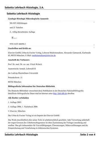 Tapa de Lehrbuch Histologie