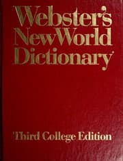 Tapa de Webster's New World dictionary of American English