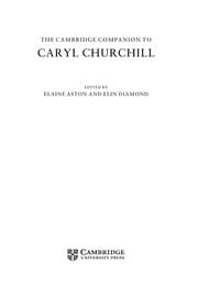Tapa de The Cambridge Companion to Caryl Churchill