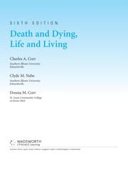 Tapa de Death and dying, life and living