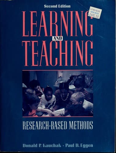 Tapa de Learning and teaching