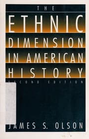 Tapa de The ethnic dimension in American history