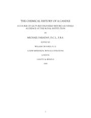 Tapa de The chemical history of a candle