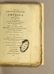 Tapa de Impreso sobre los seis últimos meses de la América y del Brasil