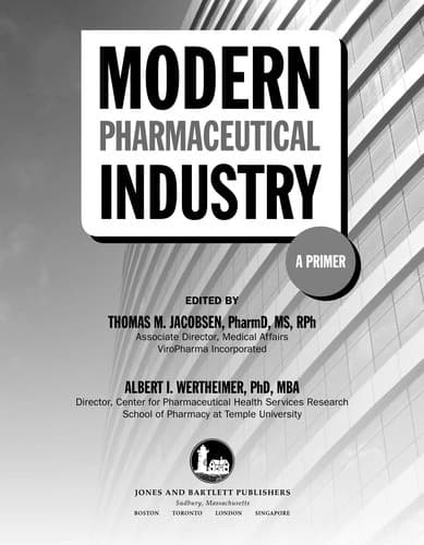 Tapa de Modern pharmaceutical industry