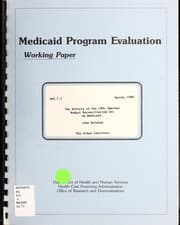 Tapa de The effects of the 1981 Omnibus Budget Reconciliation Act on Medicaid