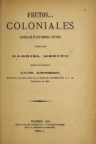 Tapa de Frutos-- coloniales