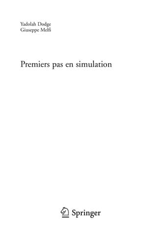 Tapa de Premiers pas en simulation