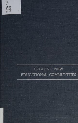 Tapa de Creating new educational communities