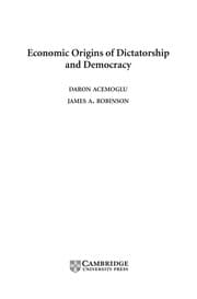 Tapa de ECONOMIC ORIGINS OF DICTATORSHIP AND DEMOCRACY