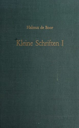 Tapa de Kleine Schriften