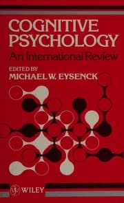 Tapa de Cognitive psychology