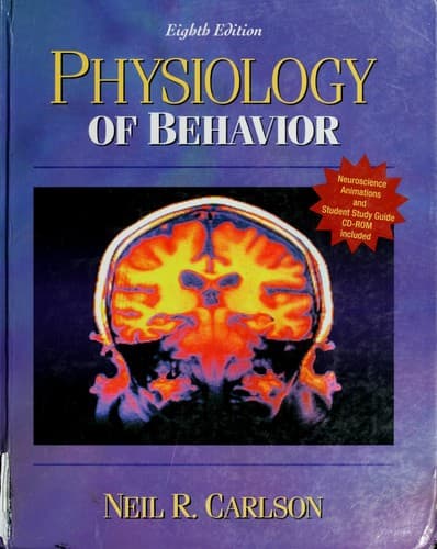 Tapa de Physiology of behavior