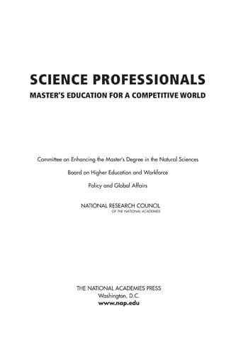 Tapa de Science professionals