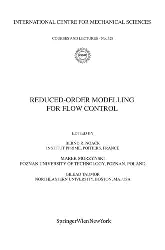 Tapa de Reduced-Order Modelling for Flow Control