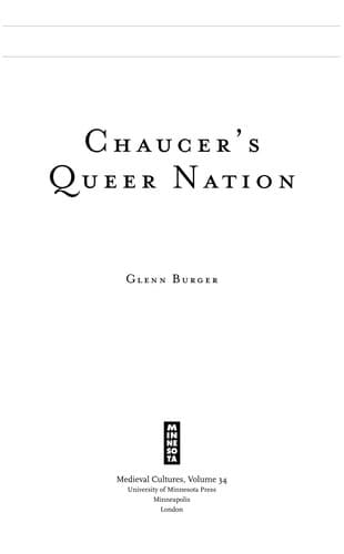 Tapa de Chaucer's queer nation