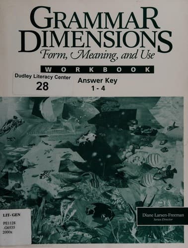 Tapa de Grammar Dimensions, Book 1B