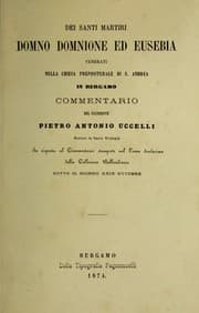 Tapa de Dei santi martiri Domno, Domnione ed Eusebia