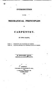 Tapa de Introduction to the Mechanical Principles of Carpentry